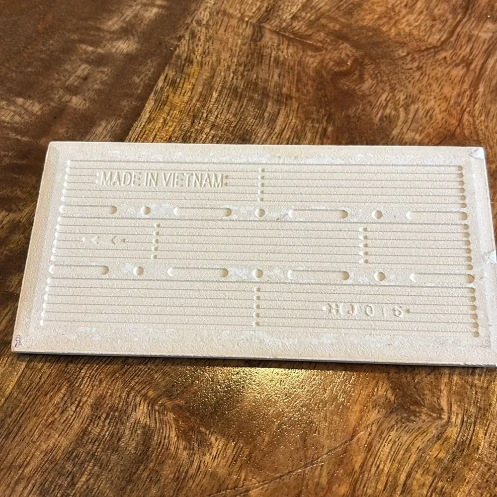 Engraved porcelain tile for insert or crafting